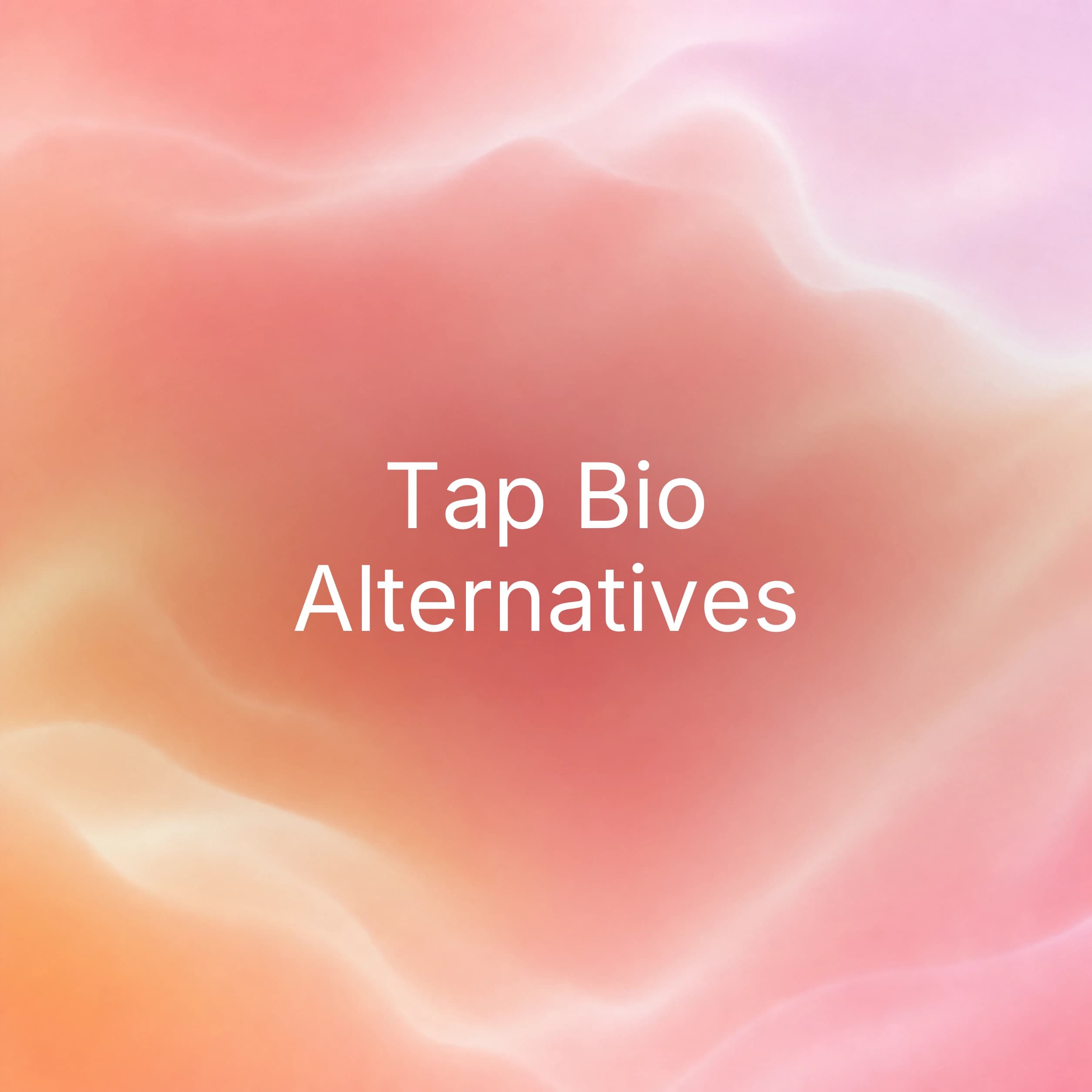 Coral abstract cover for Tap Bio alternatives